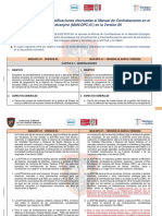 Cuadro Comparativo de Modificaciones Efectuadas Al Manual de Contrataciones