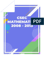 2008-2013 Csec Math Solutions E-Book