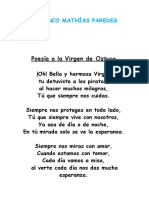 Poesía A La Virgen de Oztuco