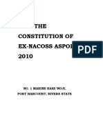 Constitution of Ex-Nacoss Aspoly 2010