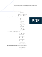 Tarea Ecuaciones Diferenciales de Primer Orden (Cambio de Variable)