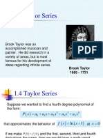 Chapter 1 Power Series Solutions Taylor Series