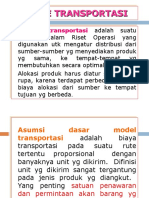 Riset Operasional Metode Transportasi PDF