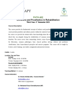 PHTH 492 - Orthotics & Prosthetics Syllabus-2023