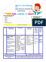 Sesiones de Aprendizaje 5to Grado - Primera Semana