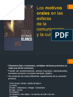 Los Motivos Orales en Las Esferas de La Comunicación y La Cultura-AÑO 2022