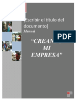 Manual Creando Mi Empresa