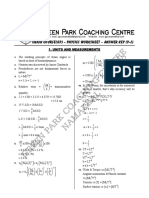 Physics - CC (GP - V - I (Solution)