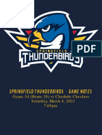 Thunderbirds Game Notes 3-4-23