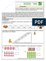 Atividade 1 Tema Indicacao de Quantidades 1o Ano para Imprimir 1 PDF