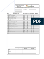 Cable Installation Check List