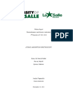 Atomic Absorption Spectroscopy Written Report