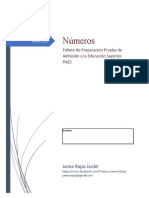 Folleto Números y Proporcionalidad Alumnos PAES 2023