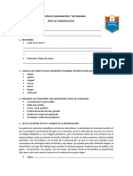 Evaluación de Subsanación 3° Secundaria Área de Comunicación