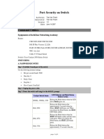 Password Recovery and Port-Security