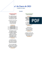 Letras de Cantos de Misa