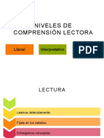 Niveles de Comprensión Lectora