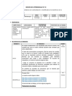 Sesión de Aprendizaje N 1 Cyt 20-03-23