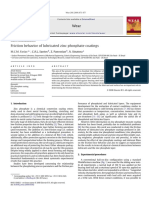 Friction Behavior of Lubricated Zinc Phosphate Coatings