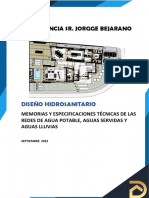 Memoria Sanitaria Residencia JB