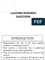 Creating Questionnaire