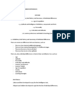 UNIT 2 - Individual Learner Differences ESL