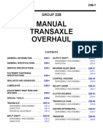 Manual Transaxle Overhaul PDF