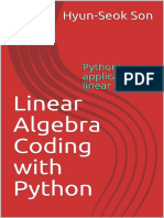 Linear Algebra Coding With Python Pythons Application For Linear Algebra