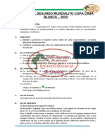 Bases Del Mundialito 2022 2da Copa CASA BLANCA DAMAS