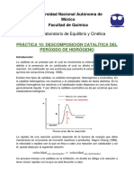 P#10 - Descomposición Catalítica Del Peróxido de Hidrógeno