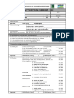 Quality Control Checklist - Temporary Fencing