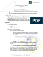 Semi-Detailed Lesson Plan (Verbal and Nonverbal Communication