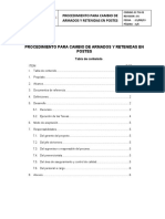 Procedimiento para Cambio de Aisladores y Retenidas