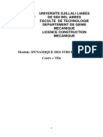 COURSDYNAMIQUEDESSTRUCTURESLConstruction Mécanique 022