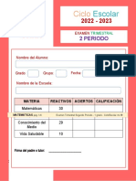 Examen Trimestral 1 Grado B2 2022 2023