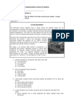 Comprensión Lectora 4º Básico Con Nota