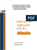 Software de Aplicacion EXCEL