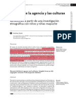 Szulc - Mas Alla de La Agencia y Las Culturas Infantiles. Reflexiones A Partir de Una Investigacion Etnografica Con Niños y Niñas Mapuches