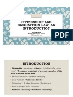 Citizenship and Emigration Law - An Introduction PDF