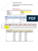 A Simple Regression Model With Paint Sales