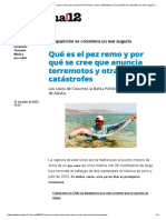 Qué Es El Pez Remo y Por Qué Se Cree Que Anuncia Terremotos y Otras Catástrofes - Su Aparición Se Considera Un Mal Augurio - Página12