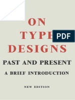 On Type Designs - Past and Present - Stanley Morison