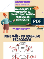 Fundamentos e Concepções Da Organização e Gestão Do Trabalho Pedagógico