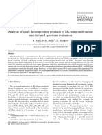 Analysis of Spark Decomposition Products of Sf6 Using Multivariate