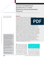 Acute Compartment Syndrome in Lower Extremity JAAOS