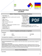 Plomo - Lead Msds Sciencelab