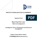 Presentación Del Informe de Investigación