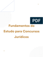 Fundamentos Do Estudo para Concursos Juridicos