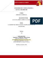 La Emisión de Obligaciones y Reorganización de Sociedades.......