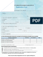 Registration Form Award 2023 New